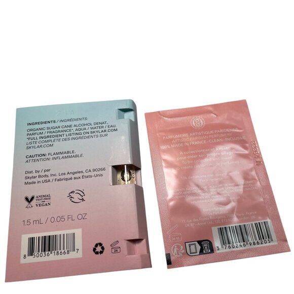 Lot of 8 Perfume Samples + Cle de Peau Cosmetics Bag – New - Picture 9 of 9